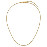 Elegant & Durable Designs 10K Yellow Gold 1.20 MM Diamond Cut Spiga Wheat Necklace - 18 Inch