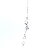 BLACK FRIDAY DOORBUSTER!!  Sterling Silver Moi Et Toi Cubic Zirconium Drop Necklace, 16-18 Inch