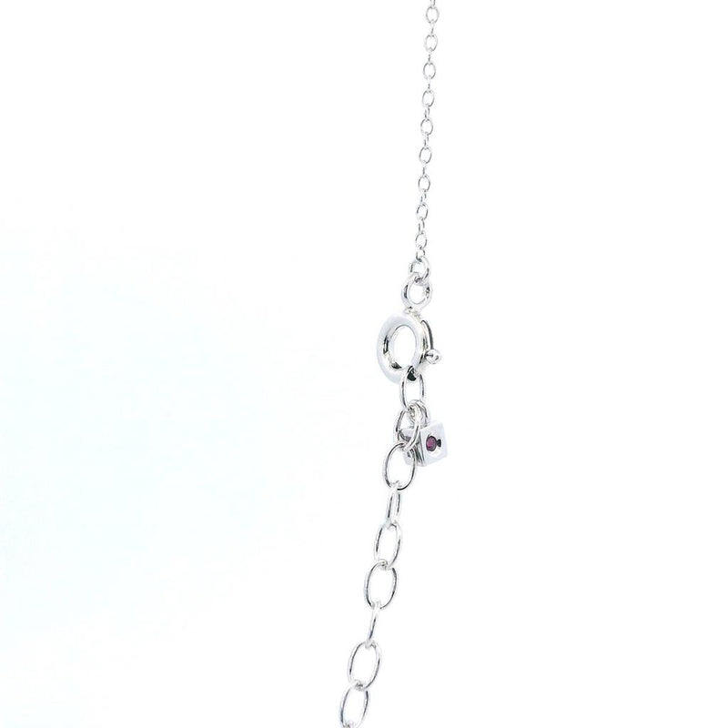 BLACK FRIDAY DOORBUSTER!!  Sterling Silver Moi Et Toi Cubic Zirconium Drop Necklace, 16-18 Inch
