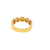 Elegant Diamond Bands 18K White Gold 0.87 Carats Diamond Halo Band