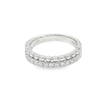 Elegant & Trendy 18K White Gold 0.35 Carats Diamond Stackable Ring