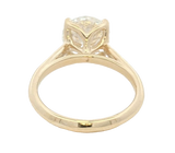 14K Yellow Gold 3.0 Carats Lab Grown Diamond Solitaire Ring
