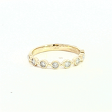 Elegant & Trendy 14K Yellow Gold 0.24 Carats Diamond Stackable Ring