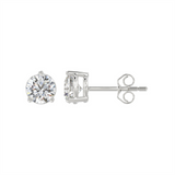 Classic & Contemporary 14K White Gold Lab Grown 2.0 Carats Diamond Stud Earrings