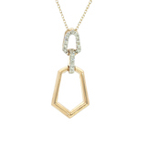Elegant Diamond Necklaces 14K Yellow Gold 0.11 Carats Diamond Necklace - 18 Inch