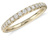 Diamond Wedding Bands 14K Yellow Gold 1/4 Carats Diamond Band