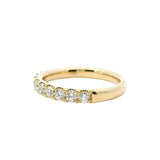 14K Yellow Gold 0.53 Carats Diamond Half Anniversary Band