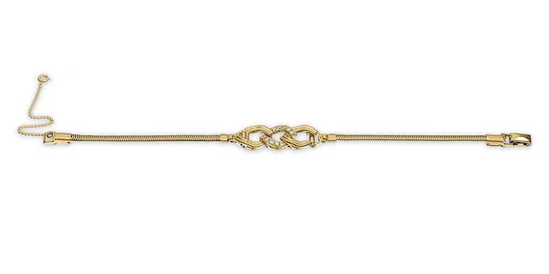 Sophisticated & Timeless Diamond Bracelets 14K Gold Yellow Add-A-Link Round Diamond & Curb Link Bracelet Starter - 0.30 CTW, Size 7.5 Inch