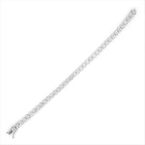 Sophisticated & Timeless Diamond Bracelets 18K White Gold 4.57 Carats Diamond Cluster Tennis Bracelet - 7 Inch