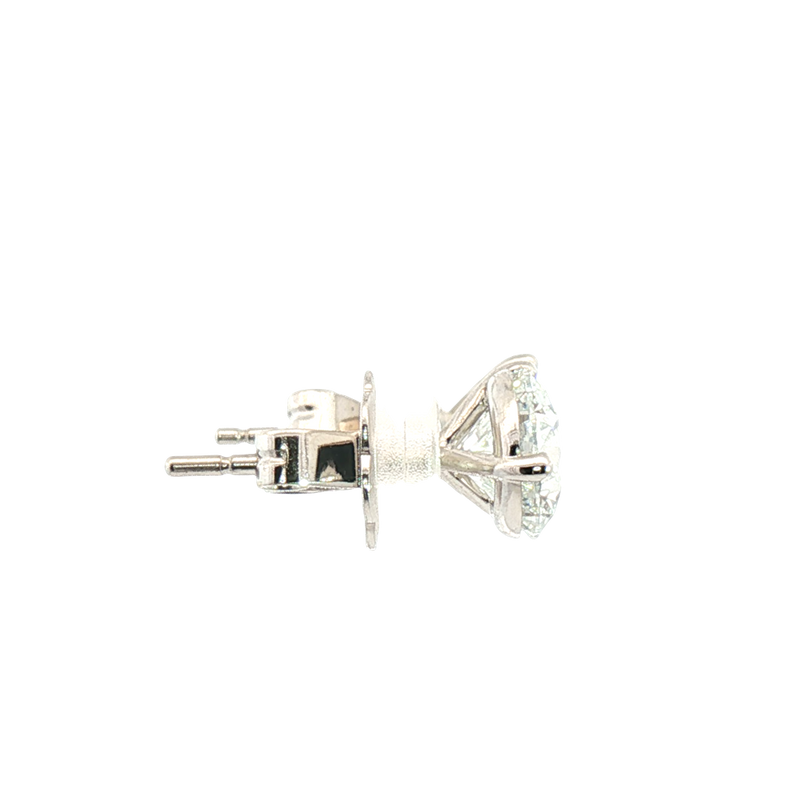 Classic & Contemporary 14K White Gold 2.49 Carats Lab Grown Diamond Martini Stud Earrings