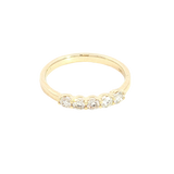 Elegant Diamond Bands 14K Yellow Gold 0.41 Carats Diamond Anniversary Band