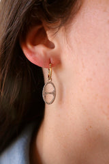 Classic & Contemporary 14K Yellow & White Gold 0.49 Carats Diamond Earrings