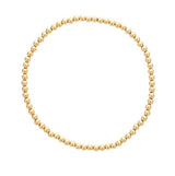 Bold & Stylish 2.0 MM Yellow Gold Filled Bead Bracelet - 7 Inch
