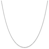 White 14 Karat Gold Cable Link Chain