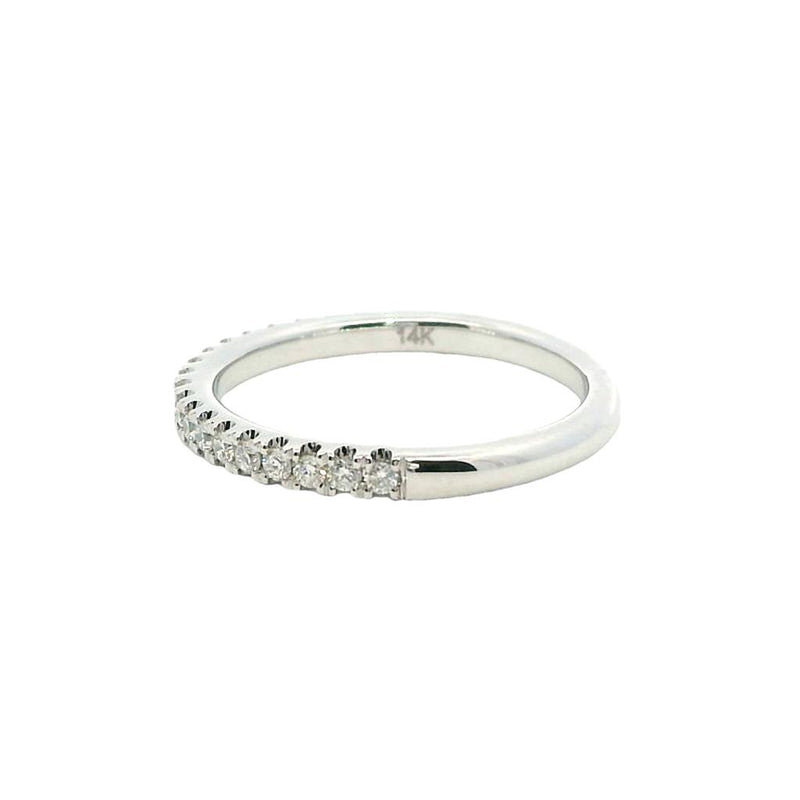 Elegant Diamond Bands 14K White Gold Anniversary 1/4 Carats Diamond Anniversary Band