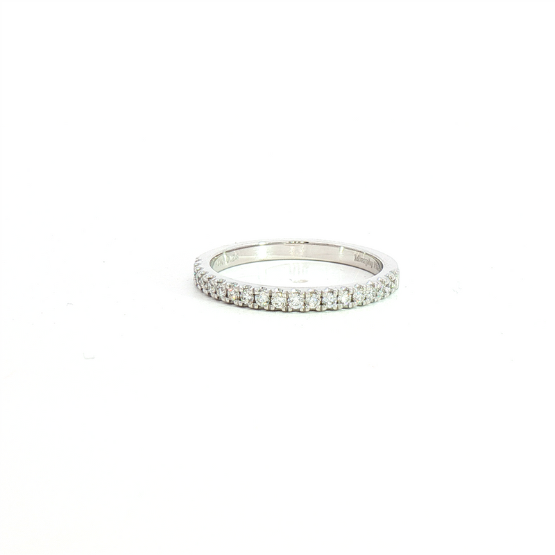 MPJ Exclusive Elegant Diamond Bands 14K Gold White Stackable 0.24 Carats Diamond Anniversary Band