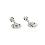 Classic & Contemporary 18K White Gold 0.36 Carats Diamond Art Deco Inspired Drop Earrings