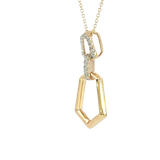 Elegant Diamond Necklaces 14K Yellow Gold 0.11 Carats Diamond Necklace - 18 Inch