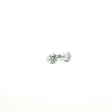 Classic & Contemporary 14K Gold White Lab-Grown 2.05 Carats (CTW) Diamond Bezel Set Stud Earrings