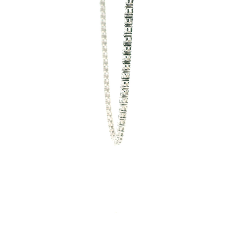 Elegant Diamond Necklaces 18K White Gold 11.80 Carats Diamond Tennis Necklace - 17 Inch