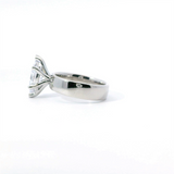 MPJ Exclusive Elegant Mounting 14K Gold White Solitaire Marquise 2.50 Carats, 13x7MM Engagement Ring