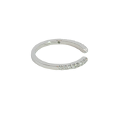 MPJ Exclusive 14K White Gold Stackable 0.20 Carats Diamond Negative Space Anniversary Band