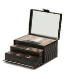 Wolf Luxury Lauren Medium Black Jewelry Box