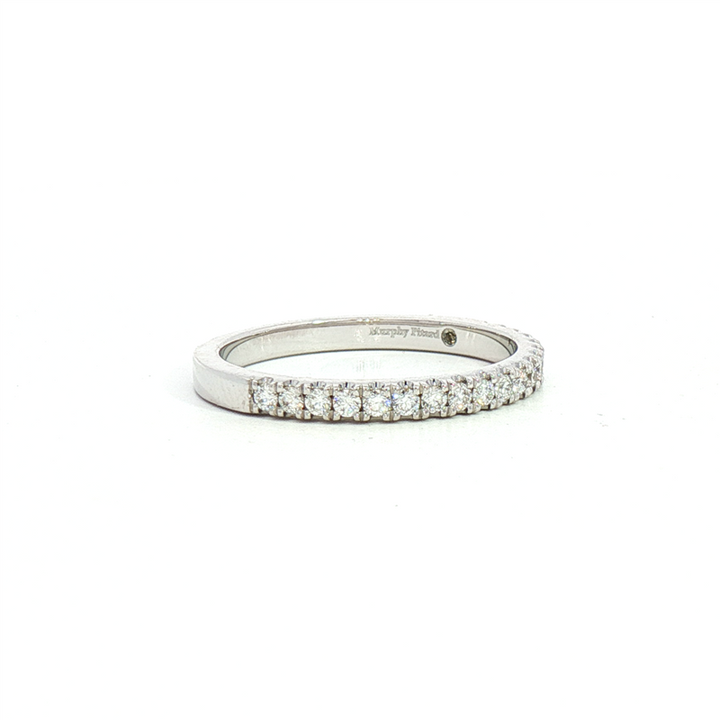 MPJ Exclusive Elegant Diamond Bands 14K Gold White Stackable 1/4 Carats Diamond Anniversary Band