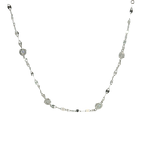 Elegant Diamond Necklaces 14K Gold White 0.20 Carats Diamond Pendant Necklace - 18 Inch