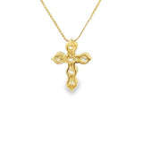 Elegant Diamond Necklaces & Pendants 14K Yellow Gold 0.92 Carats Diamond Cross Pendant