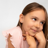 Sterling Silver Magical Rainbow Enamel Earrings For Children