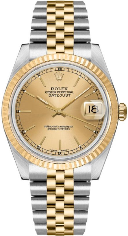 Rolex Oyster Perpetual Datejust 36 Men's or Women's Unisex Watch