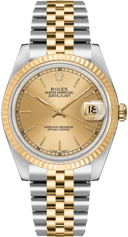 Rolex Oyster Perpetual Datejust 36 Men's or Women's Unisex Watch