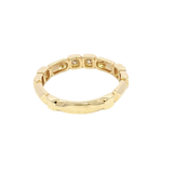 Elegant & Trendy 14K Yellow Gold 0.13 Carats Diamond Geometric Ring