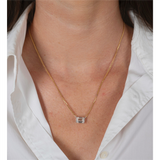 Elegant Diamond Necklaces 14K Gold Yellow 2.06 Carats Lab Grown Diamond Solitaire Pendant Necklace - 18 Inch