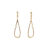 Classic & Contemporary 18K Yellow Gold 0.29 Carats Diamond Dangle Earrings