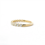 MPJ Exclusive Elegant Diamond Bands 14K Gold Yellow Stackable 0.51 Carats Shared Prong Diamond Anniversary Band
