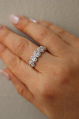 Elegant Diamond Bands 14K White Gold Anniversary 1.10 Carats Diamond Anniversary Band