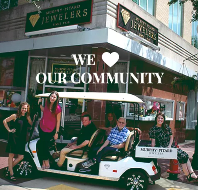 Murphy Pitard Jewelers EST. 1939 doing community involvement work