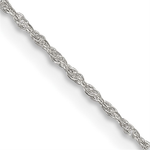 White Sterling Silver Rope Chain