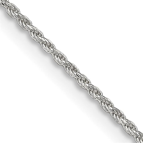 White Sterling Silver Rope Chain