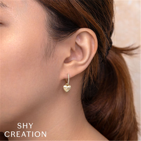 Classic & Contemporary 14K Gold Yellow 0.1 Carats Diamond Dangle Earrings