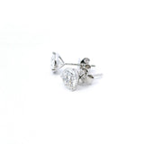 Classic & Contemporary 14K Gold White Lab-Grown 2.08 Carats Diamond Stud Earrings