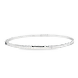 Elegant & Eye Catching 14K Gold White & Titanium 0.92 Carats Sapphire & 0.41 Carats Diamond Flexible Bangle Bracelet, Length 6.5 Inch