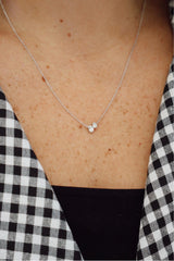 Elegant Diamond Necklaces 14K Gold White 0.32 Carats Diamond Pendant Necklace - 18 Inch