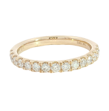 Elegant Diamond Bands 14K Yellow Gold 0.50 Carats Lab Grown Diamond Band