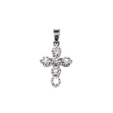 Elegant Diamond Necklaces & Pendants 18K Gold White 1.06 Carats Diamond Medium Cross Pendant