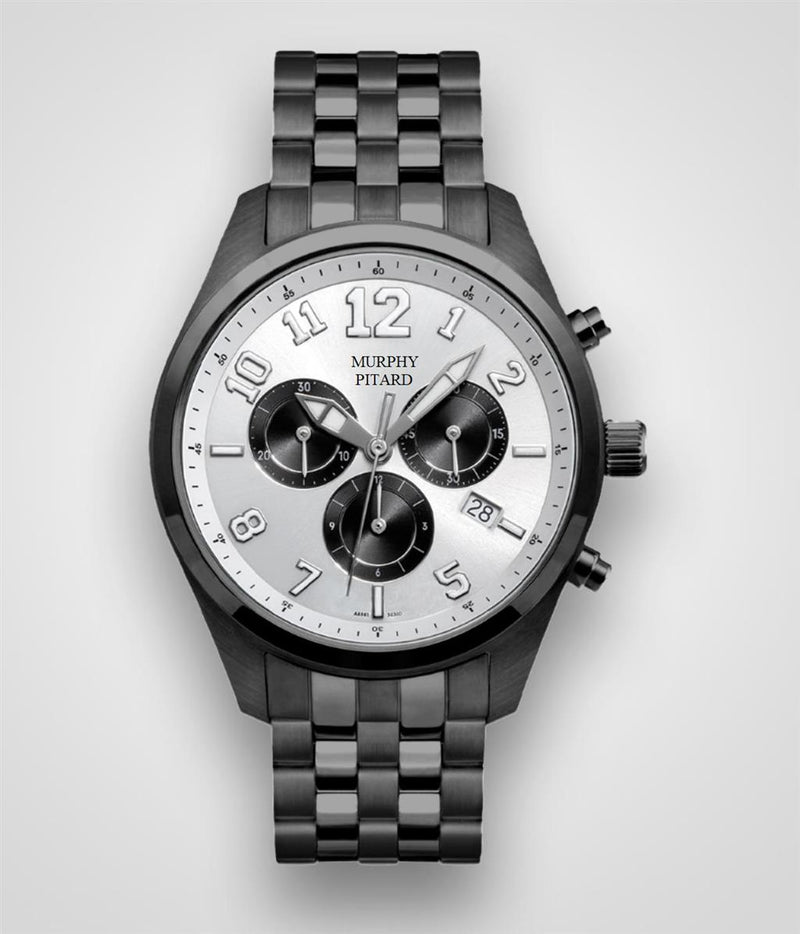Murphy Pitard Signature Two-Toned Stainless Steel Chronograph Watch - Case Size 41 MM