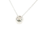 Elegant Diamond Necklaces 14K White Gold 1.03 Carats Lab Grown Diamond Solitaire Necklace - 18 Inch