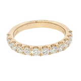 Elegant Diamond Bands 14K Yellow Gold 1.0 Carat Lab Grown Diamond Band